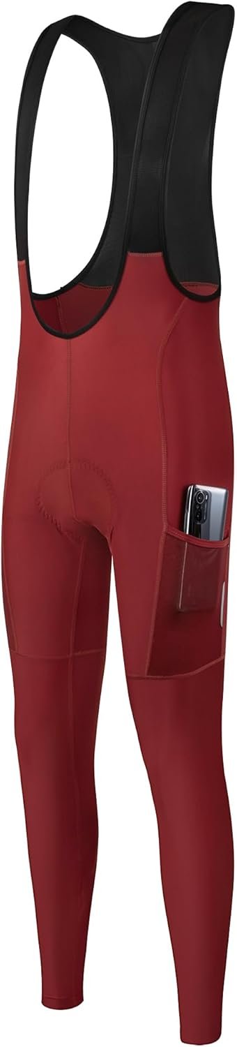 Men's Cycling Bib Tights  Padded Winter Cycling Bibs Thermal Bike Bib Pants Riding Bike Bib Tights