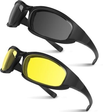 Motorcycle Goggles 2PCS Motorcycle Riding Glasses Riding Goggles Motorcycle Sunglasses UV Protection Dustproof