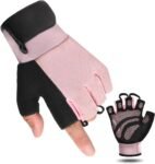 Fingerless Workout Gloves for Men and Women, Lightweight Breathable Fitness Gloves for Weightlifting, Cycling, Climbing, Rowing