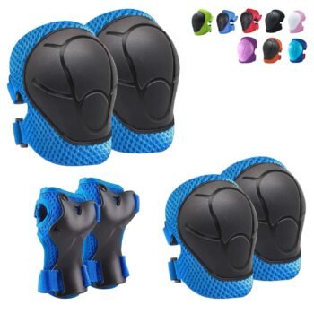Knee Pads for Kids Knee Pads and Elbow Pads Toddler Protective Gear Set Kids Elbow Pads and Knee Pads for Girls Boys with Wrist Guards 3 in 1 for Skating Cycling Bike Rollerblading Scooter
