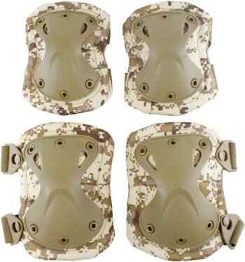 Tactical Combat Knee & Elbow Protective Pads Set for Outdoor  Paintball Game Cycling Safety Skateboarding Gear Skates Knee Protection Guard Pads