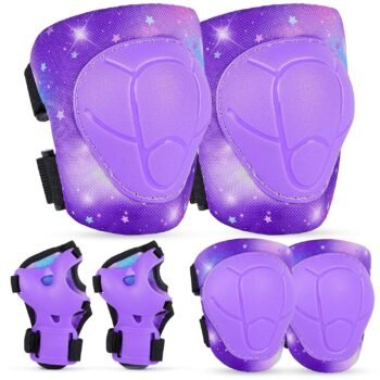 Knee Pads for Kids, Adjustable Toddler Knee Pads and Elbow Pads Set for Boys Girls 3-8-13 Years, Kids Protective Gear Set for Skating Roller Skate Scooter Cycling
