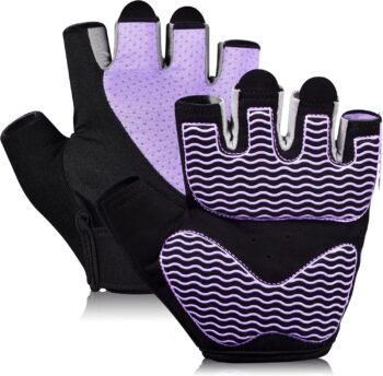 Gym Gloves - Fingerless, Breathable Workout Gloves for Weightlifting, Cycling & More